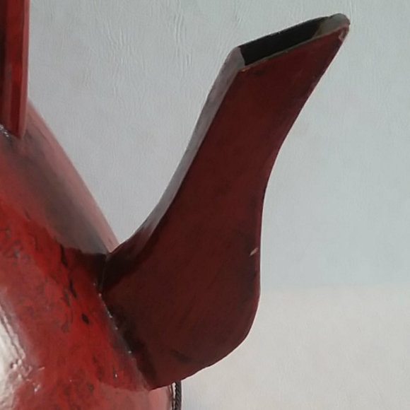 Large Red Reproduction Vintage Chinese Teapot - Picture 3 of 10